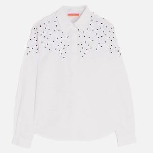 NEW VILAGALLO margot shirt in white embellishment